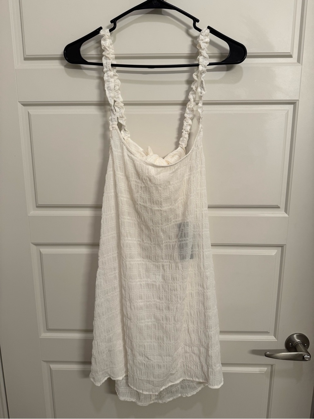 White Gauze Lighweight Bikini Cover Up Size Large